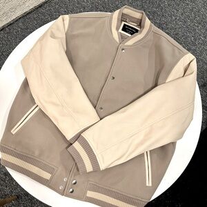 Abercrombie Mens Varsity Bomber Jacket | NEVER WORN